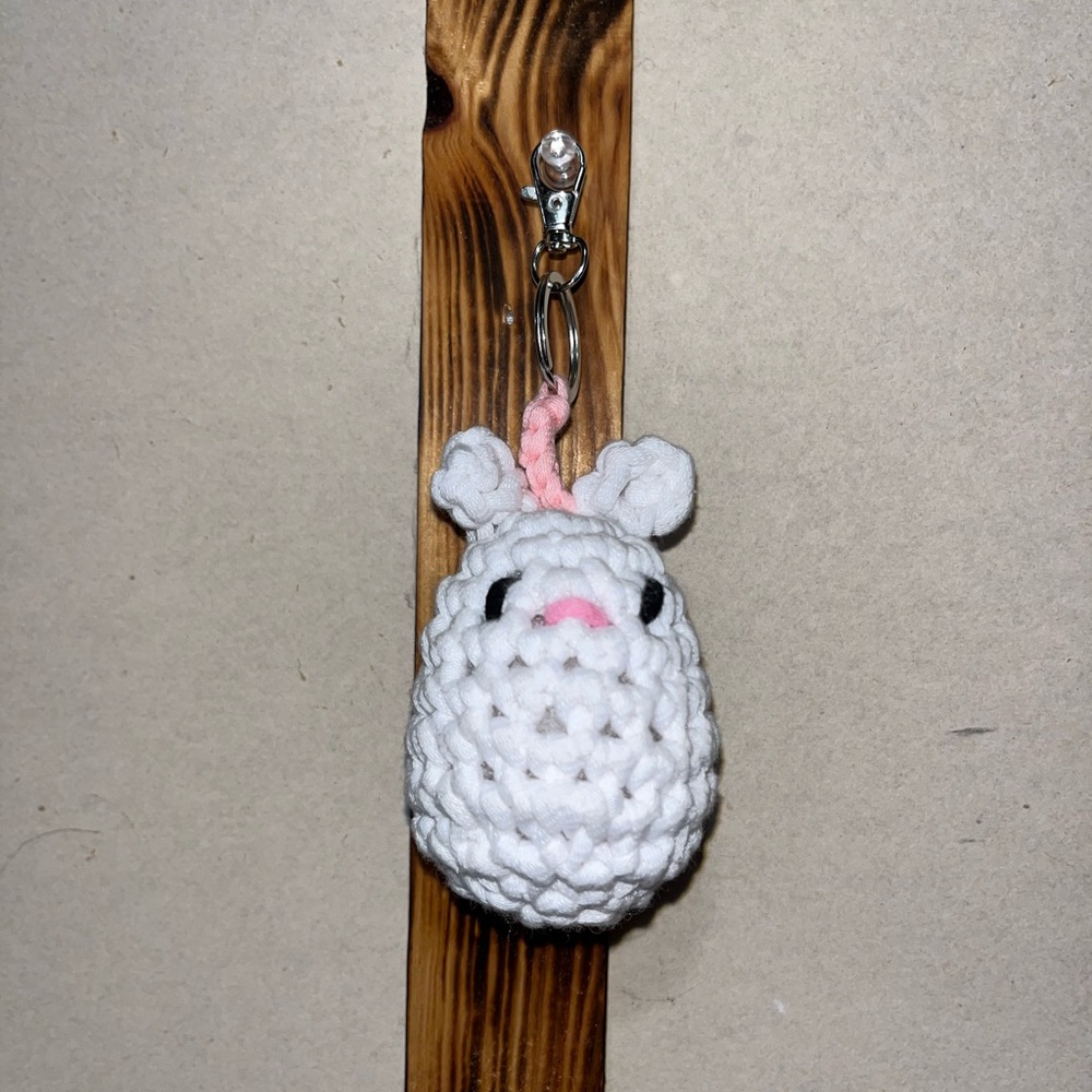 Crochet Bunny Keychain